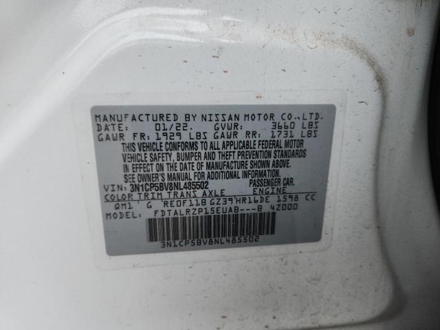 2022 NISSAN KICKS S 3N1CP5BV8NL485502