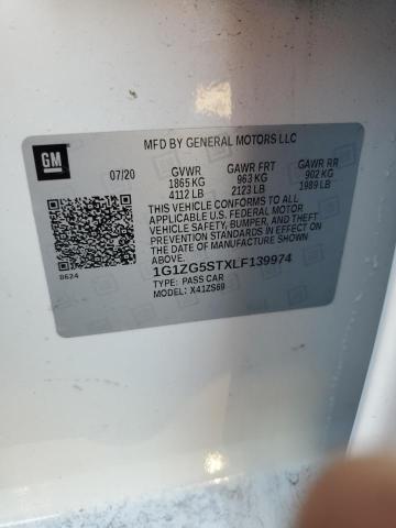 2020 CHEVROLET MALIBU RS - 1G1ZG5STXLF139974