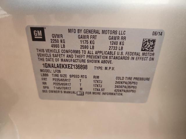 2014 CHEVROLET EQUINOX LS - 1GNALAEKXEZ136898