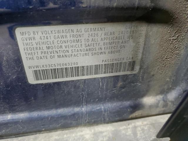 2007 VOLKSWAGEN PASSAT 2.0 #3276376671