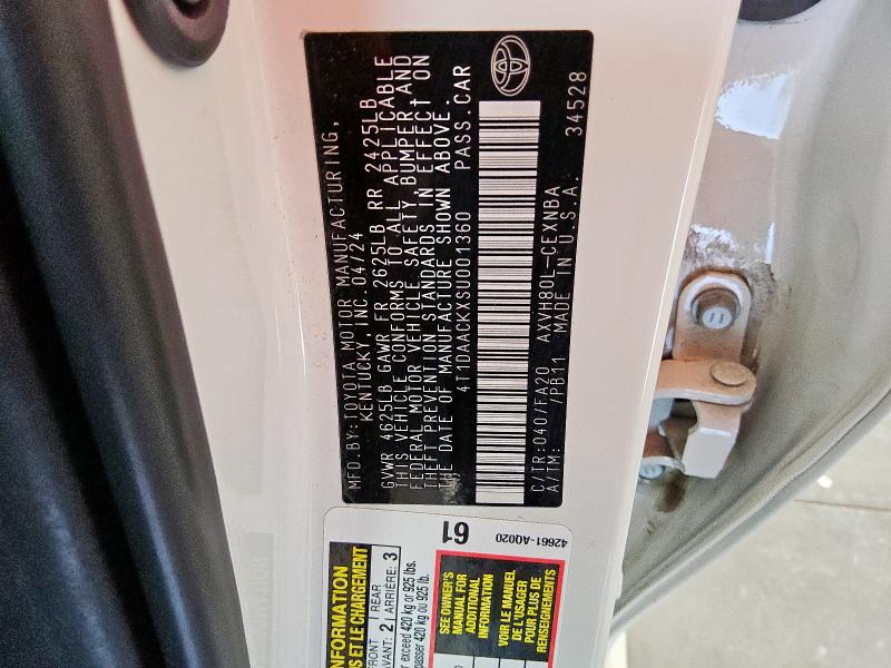 2025 TOYOTA CAMRY XSE - 4T1DAACKXSU001360