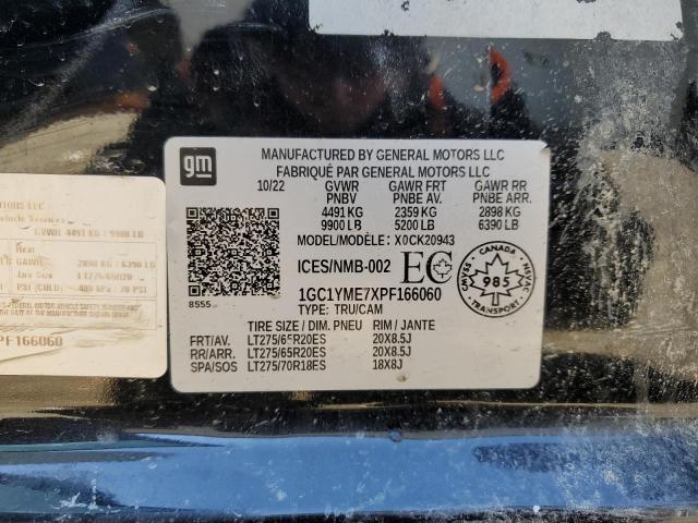 2023 CHEVROLET SILVERADO - 1GC1YME7XPF166060