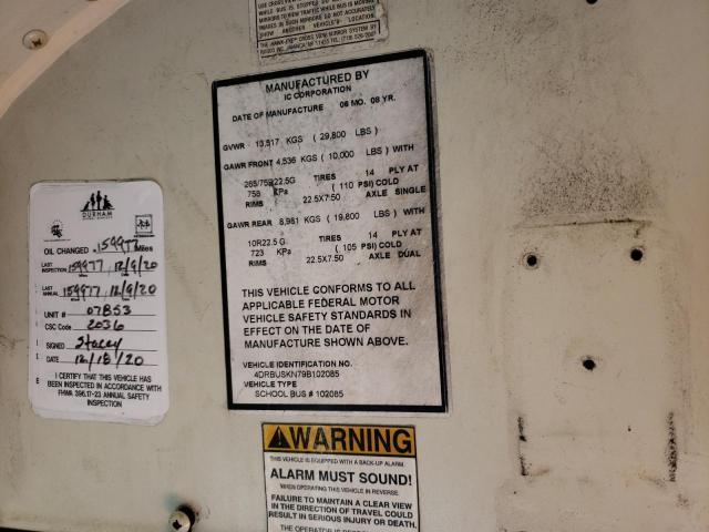 2009 IC CORPORATION CE SERIES SCHOOL #3279529276