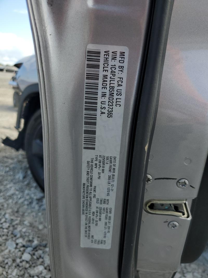 2021 JEEP CHEROKEE L #3316106257