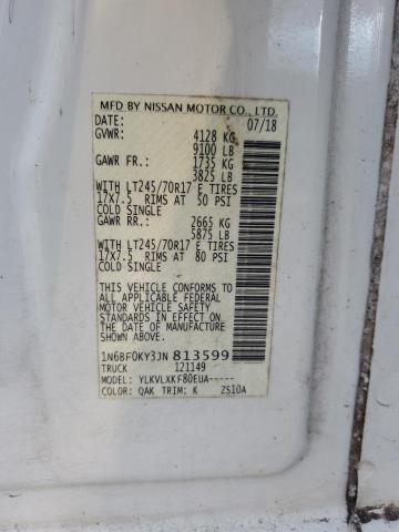 2018 NISSAN NV 1500 S 1N6BF0KY3JN813599