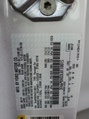 2020 FORD FUSION SE - 3FA6P0HD3LR110015