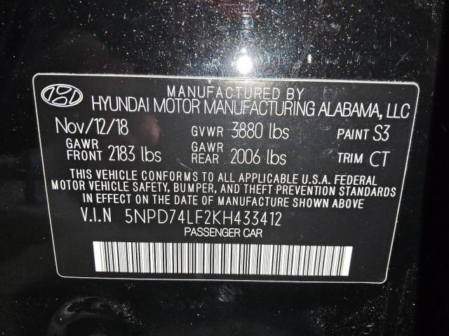 2019 HYUNDAI ELANTRA SE #3316738408