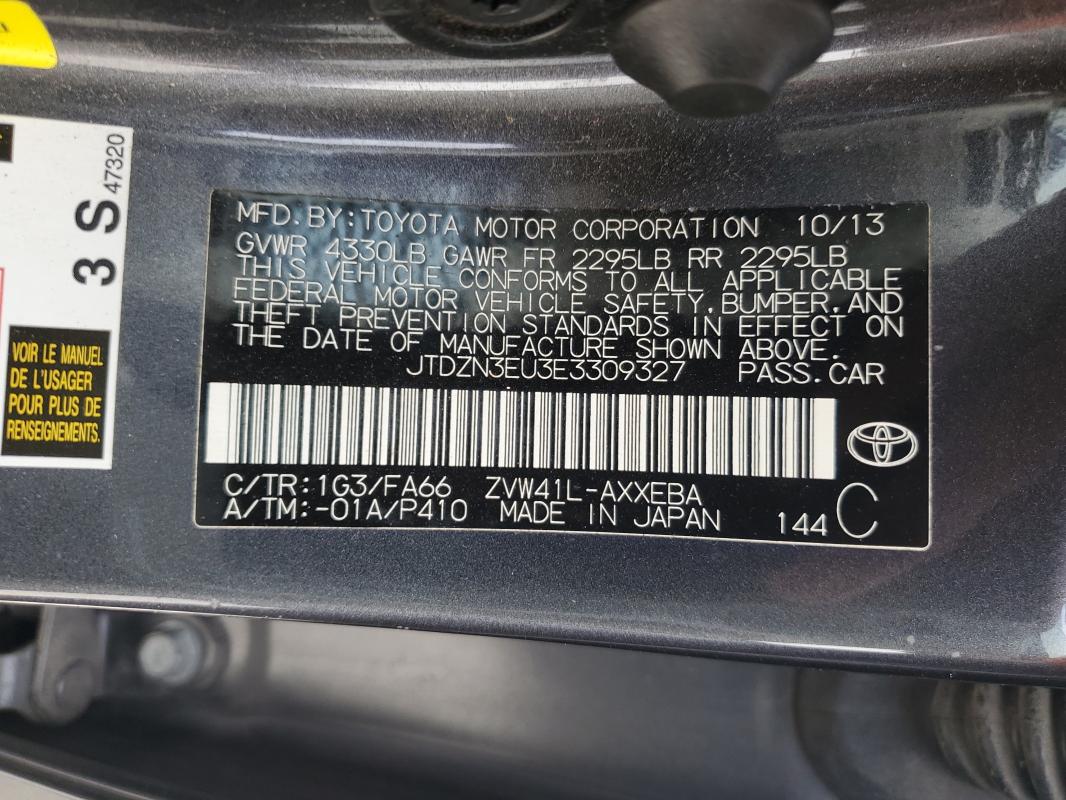 2014 TOYOTA PRIUS V - JTDZN3EU3E3309327