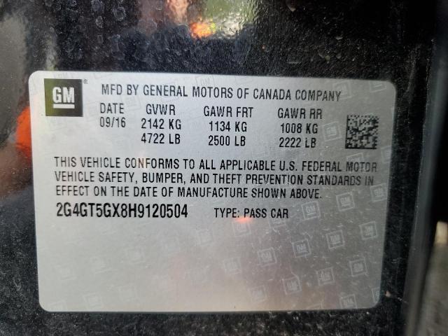 2017 BUICK REGAL GS 2G4GT5GX8H9120504