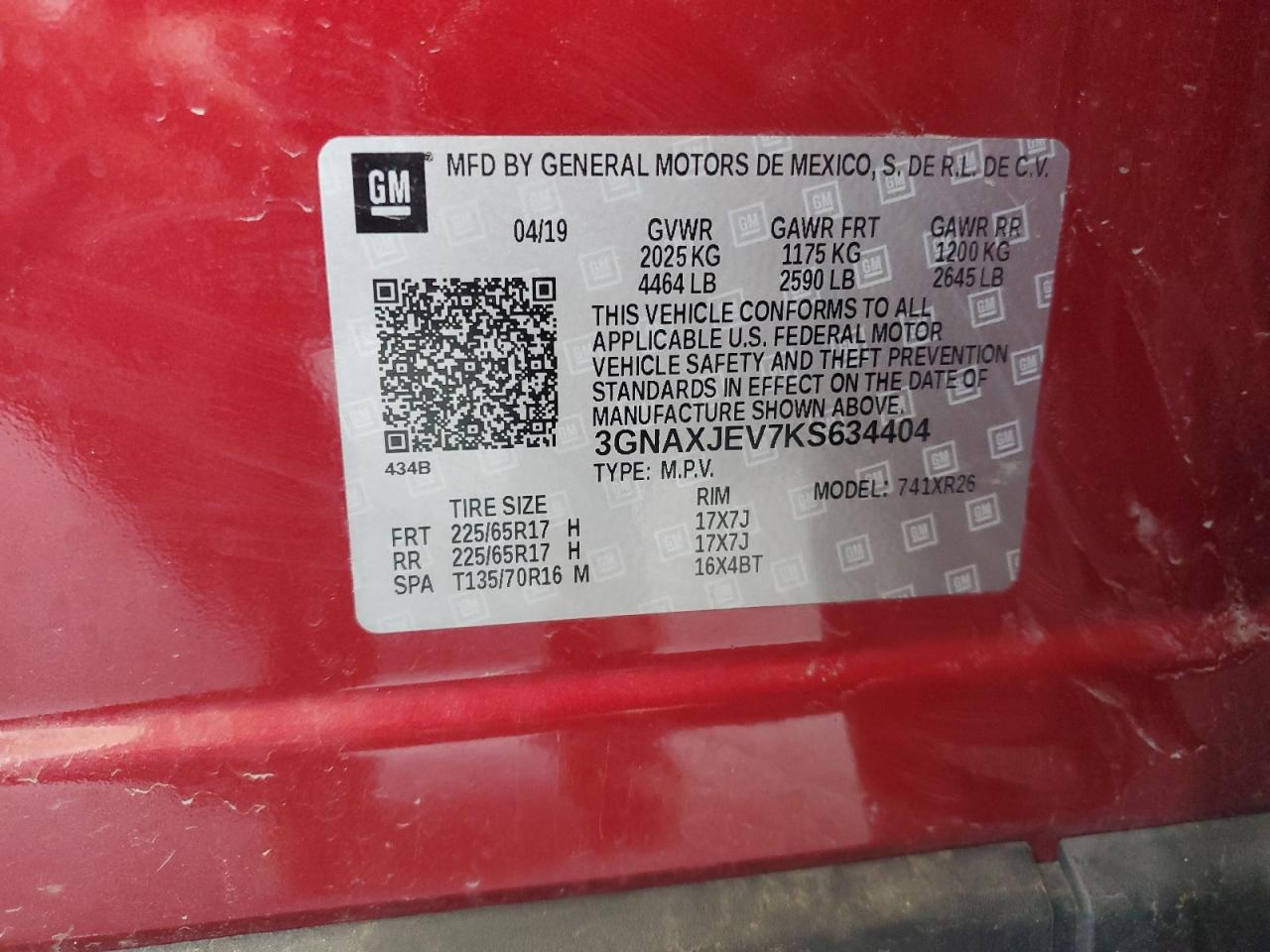 CHEVROLET EQUINOX LT