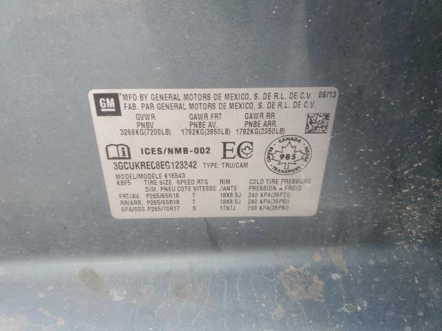 2014 CHEVROLET SILVERADO K1500 LT - 3GCUKREC8EG123342