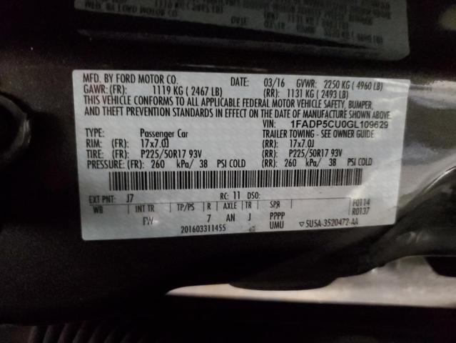 2016 FORD C-MAX PREM - 1FADP5CU0GL109629