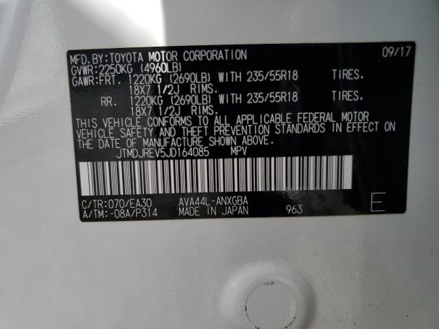 2018 TOYOTA RAV4 HV LIMITED JTMDJREV5JD164085