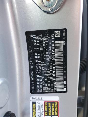 2019 HONDA CLARITY TO JHMZC5F39KC005016