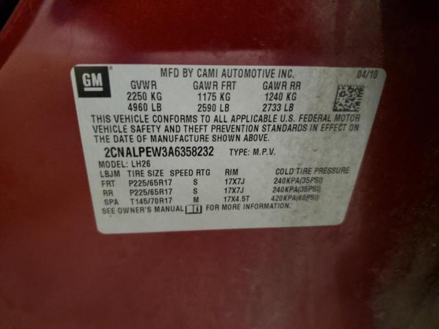 2010 CHEVROLET EQUINOX LT #3304619463