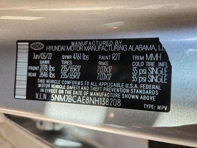 2022 HYUNDAI TUCSON SEL - 5NMJBCAE8NH138208