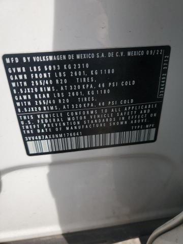 2022 VOLKSWAGEN TIGUAN SEL 3VV4B7AX8NM176641