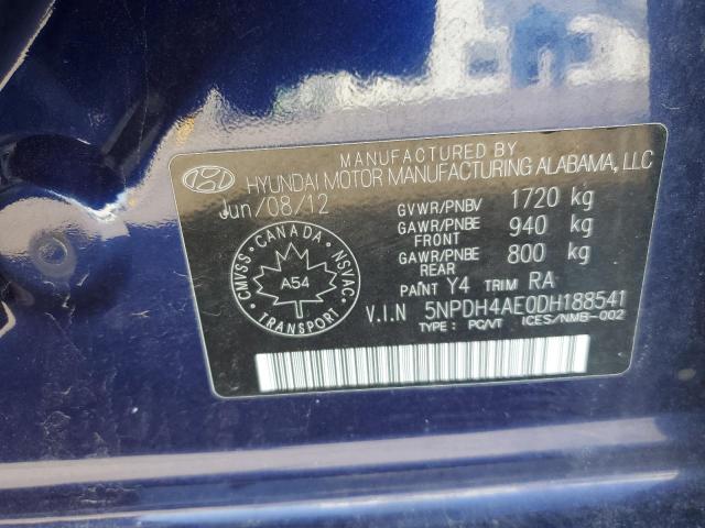 2013 HYUNDAI ELANTRA GL - 5NPDH4AE0DH188541