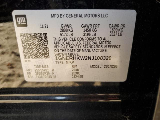 2022 CHEVROLET TRAVERSE L #3302784902