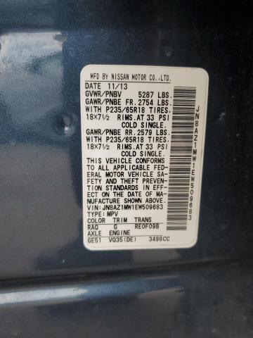 2014 NISSAN MURANO S #3291324143