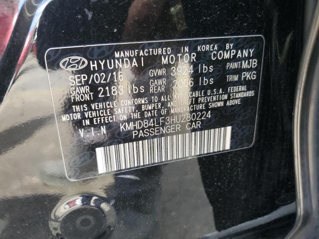 2017 HYUNDAI ELANTRA SE KMHD84LF3HU280224