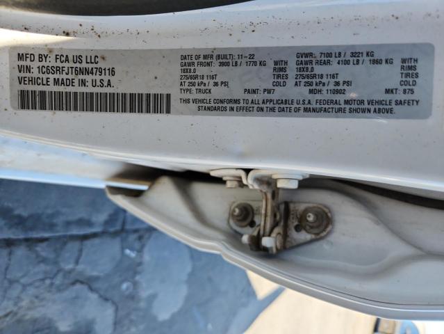 2022 RAM 1500 LARAM - 1C6SRFJT6NN479116