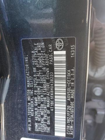 2017 TOYOTA CAMRY LE 4T1BF1FK8HU438223