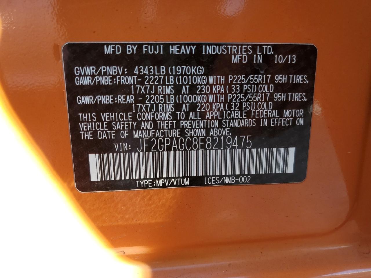 SUBARU XV 2.0 LIMITED