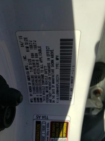 2015 HONDA CR-V TOURING 5J6RM4H95FL062274