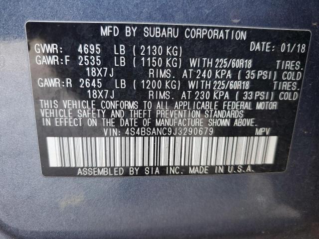 2018 SUBARU OUTBACK 2. - 4S4BSANC9J3290679