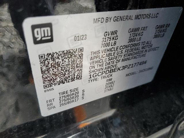 2023 CHEVROLET SILVERADO - 1GCPDBEK3PZ177494