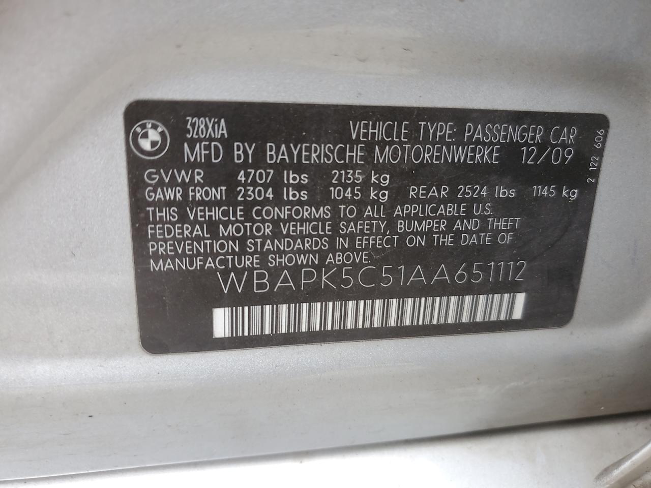 BMW 3 SERIES XI SULEV