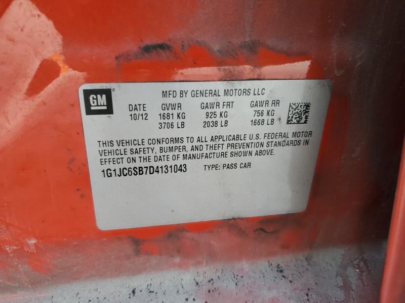 2013 CHEVROLET SONIC LT #3305679730