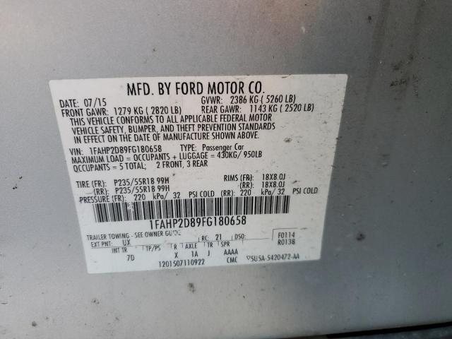 2015 FORD TAURUS SE #3290310236