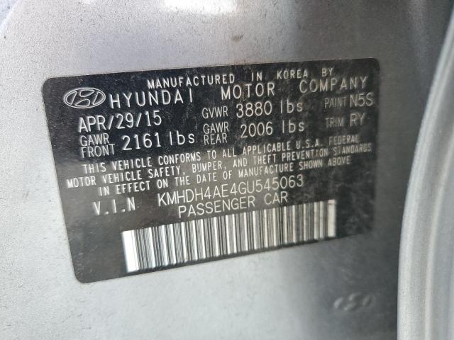 2016 HYUNDAI ELANTRA SE KMHDH4AE4GU545063