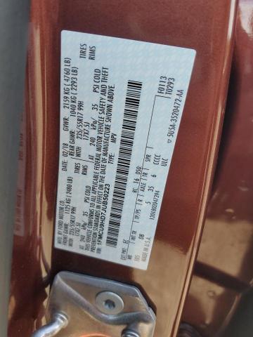 2018 FORD ESCAPE SEL 1FMCU9HD7JUB50223