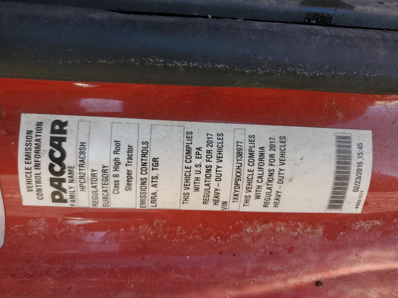 Lot #3279528244 2017 KENWORTH T680