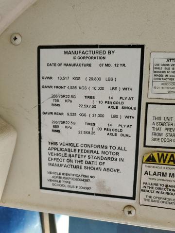 2013 IC CORPORATION 3000 CE #3312304769