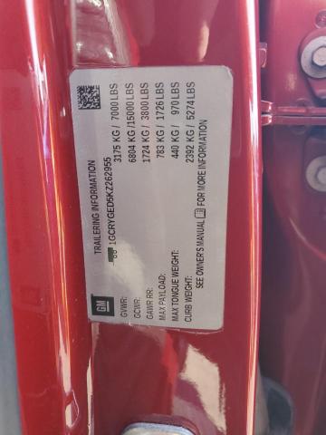 2019 CHEVROLET SILVERADO 1GCRYGED5KZ262955