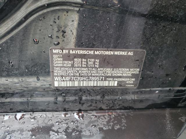 2017 BMW 430I GRAN WBA4F7C39HG789571