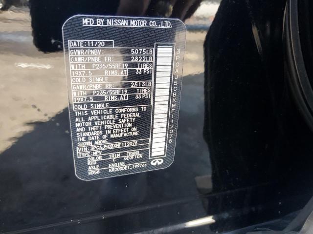 2021 INFINITI QX50 ESSEN 3PCAJ5CBXMF112078