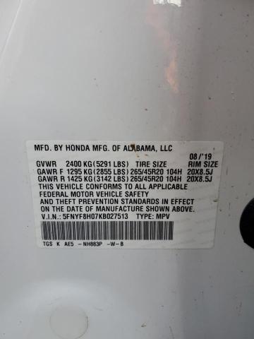 2019 HONDA PASSPORT E - 5FNYF8H07KB027513