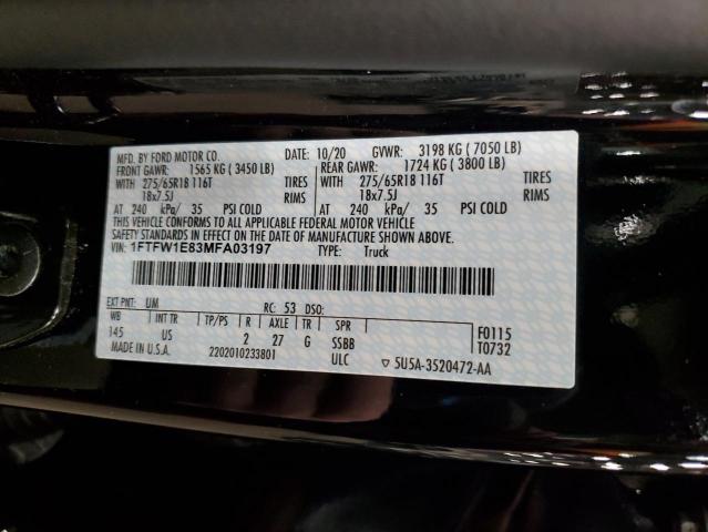 2021 FORD F150 SUPER #3282508871