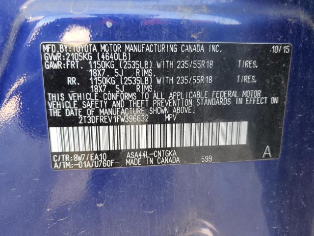 2015 TOYOTA RAV4 LIMIT 2T3DFREV1FW396632