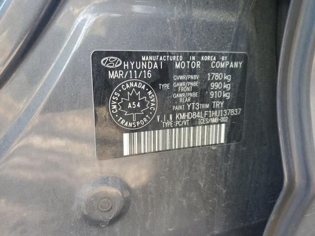 2017 HYUNDAI ELANTRA SE - KMHD84LF1HU137837