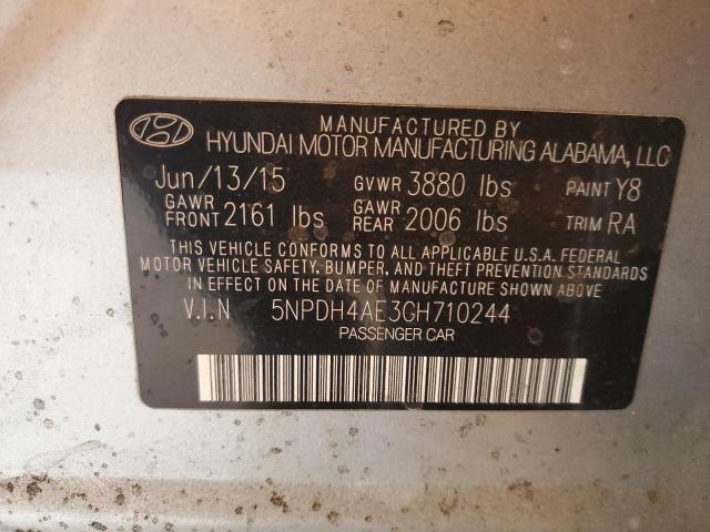 2016 HYUNDAI ELANTRA SE - 5NPDH4AE3GH710244