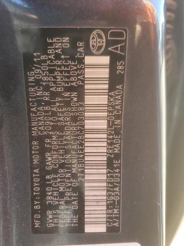 2011 TOYOTA COROLLA BA - 2T1BU4EE2BC703083