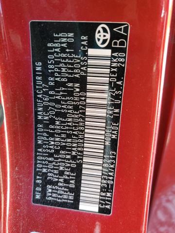 2017 TOYOTA COROLLA L - 5YFBURHE8HP717040