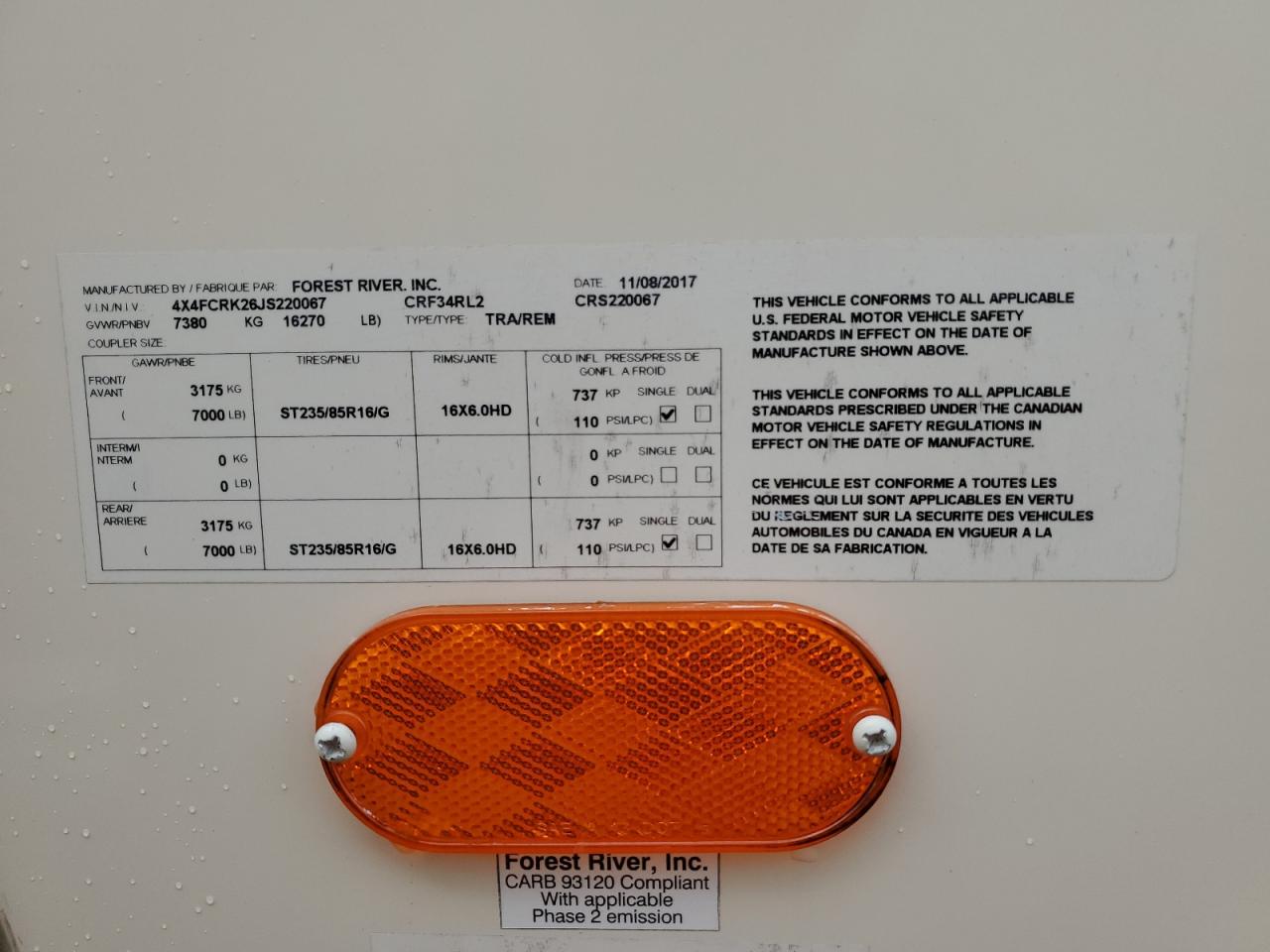 Lot #3315961201 2018 WILDWOOD CEDARCREEK