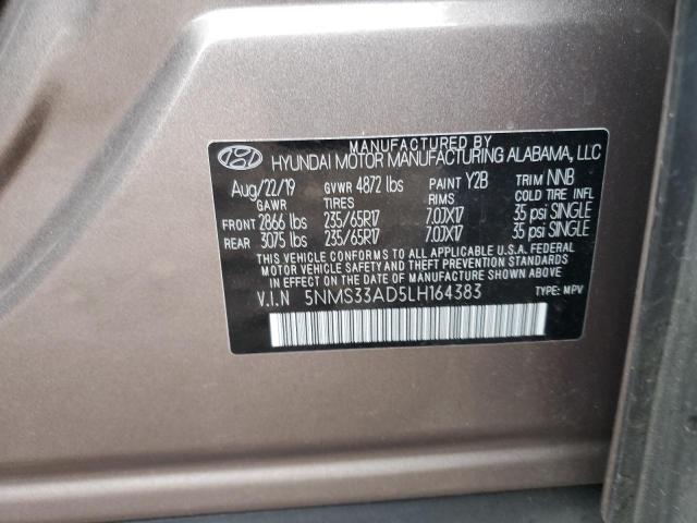 2020 HYUNDAI SANTA FE S - 5NMS33AD5LH164383